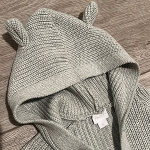 NWOT Jamie Kay Bear Knit. Sky fleck.  Size 2T